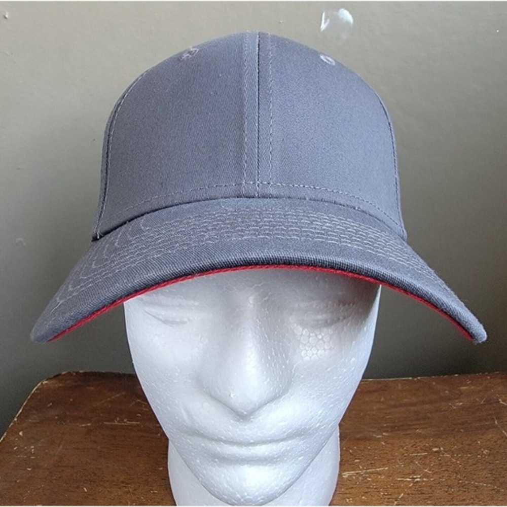 New Era 39Thirty Stretch Contrast Hat Mens Cap Gray Red NE1100 Small/‎ Medium